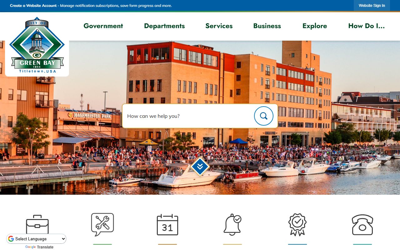 Green Bay Birth Records on the City of Green Bay official website