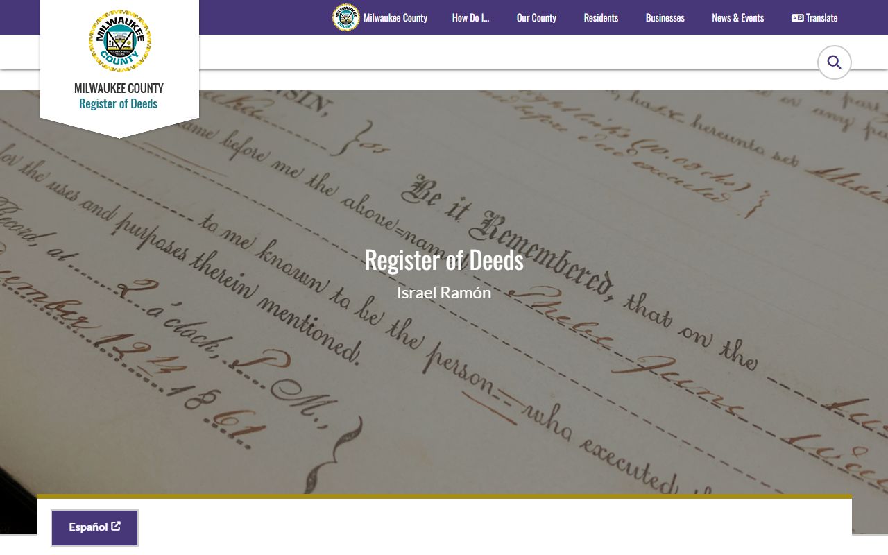 Milwaukee Birth Records on the Milwaukee County Register of Deeds Vital Records page