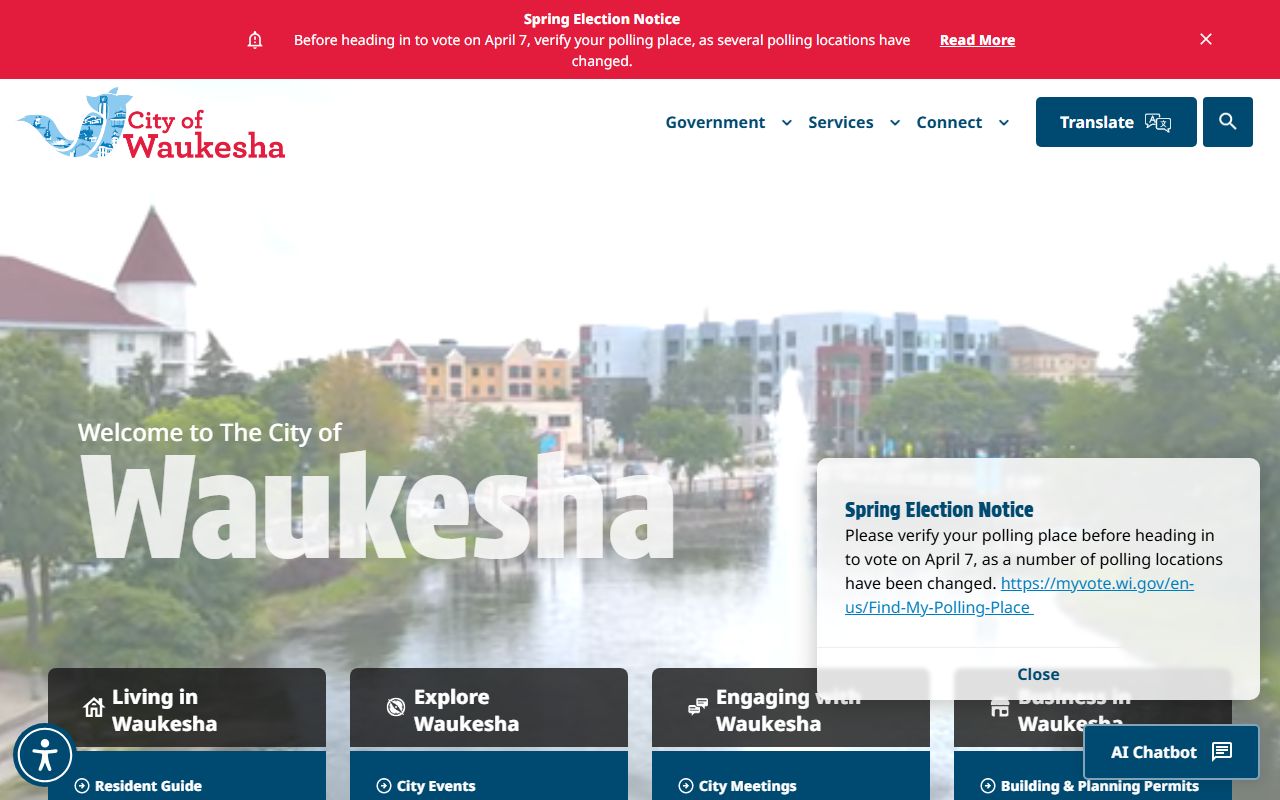 Waukesha Birth Records on the City of Waukesha official website