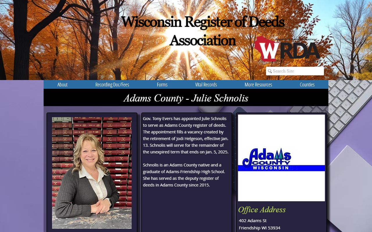 Adams County Birth Records WRDA county profile
