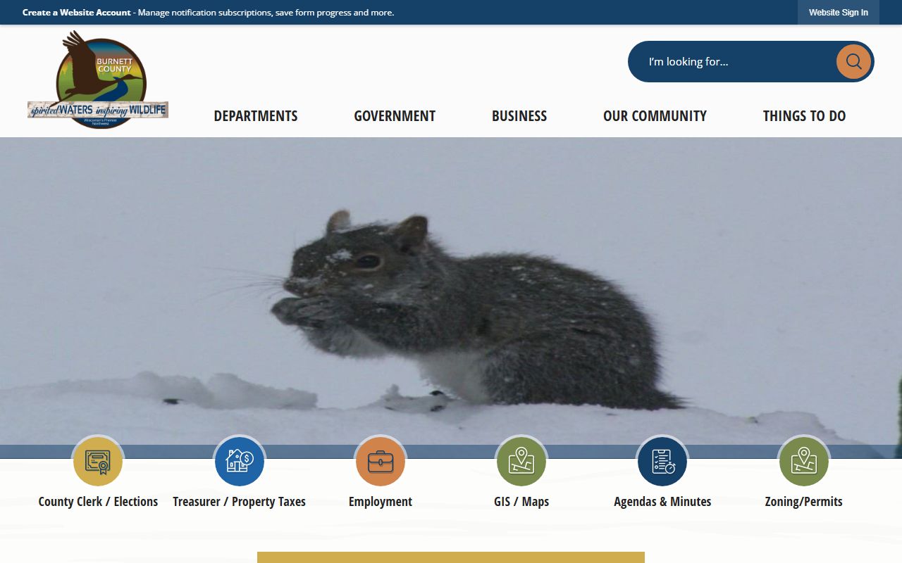 Burnett County Birth Records official county website