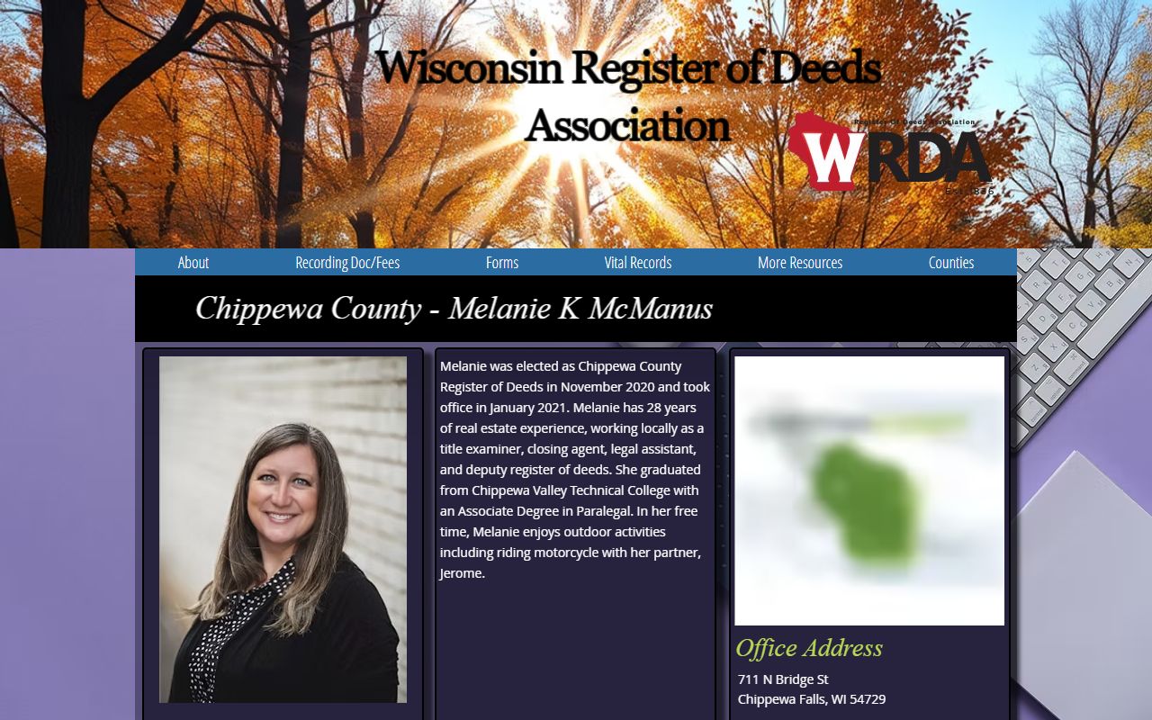 Chippewa County Birth Records WRDA profile
