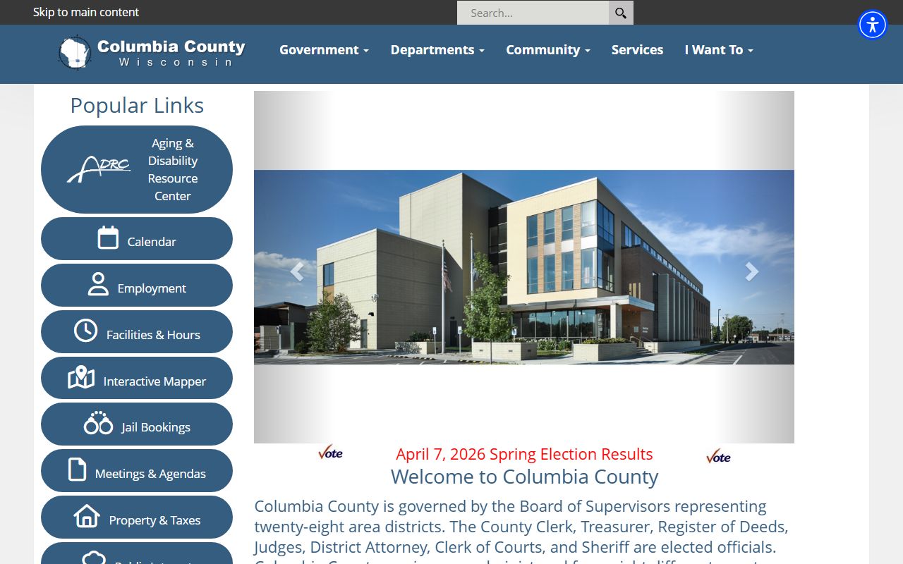 Columbia County Birth Records official county website