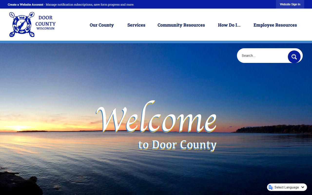 Door County Birth Records official county website