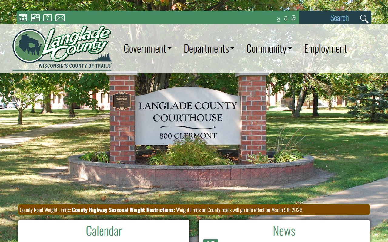 Langlade County Birth Records official county website