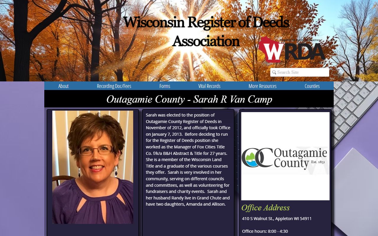 Outagamie County Birth Records WRDA county profile