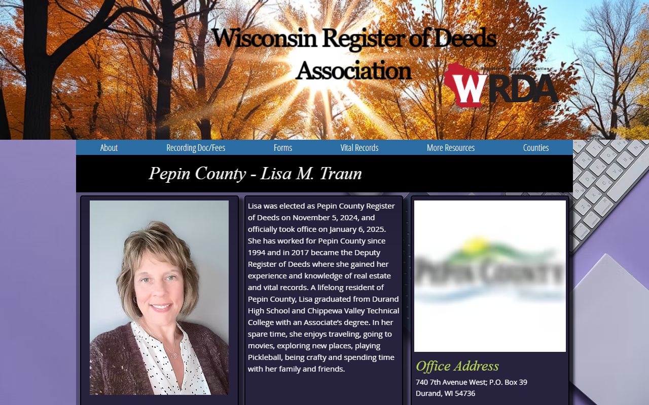 Pepin County Birth Records WRDA county profile