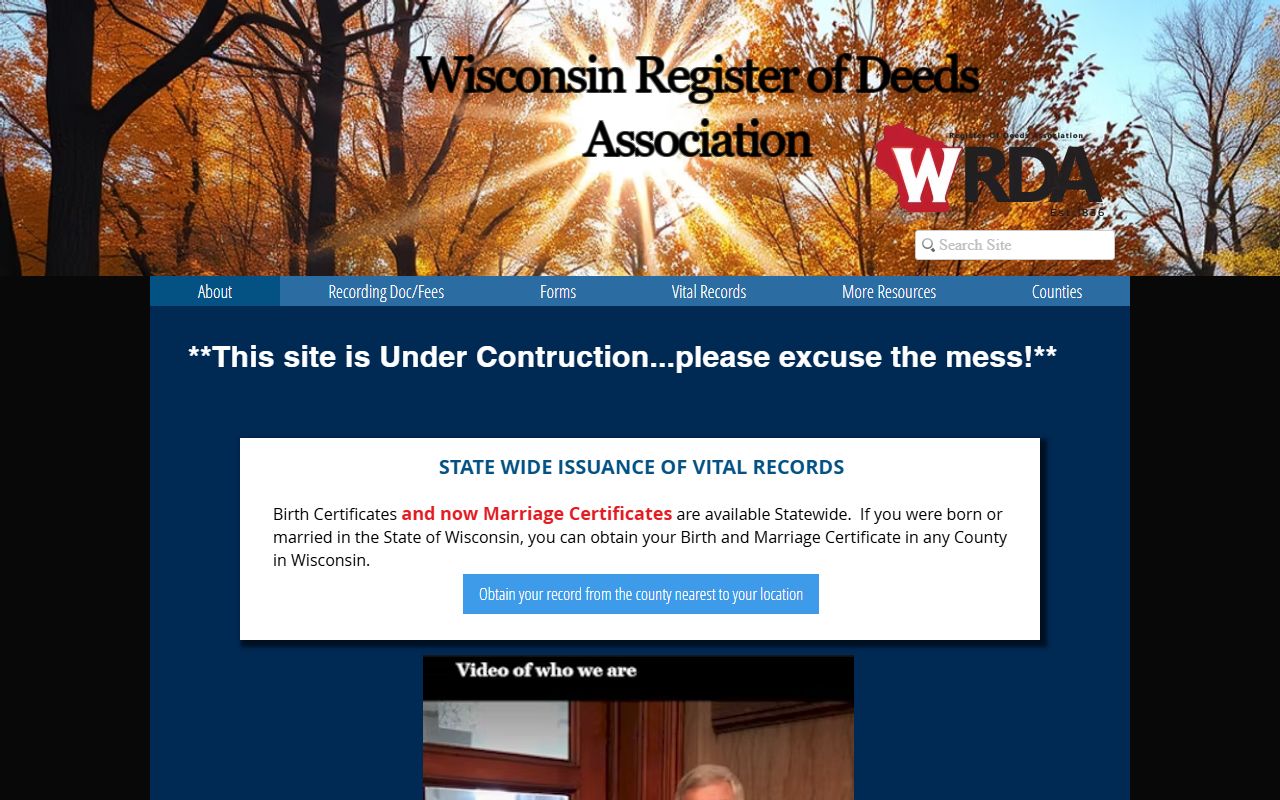 Wisconsin Birth Records Wisconsin Register of Deeds Association